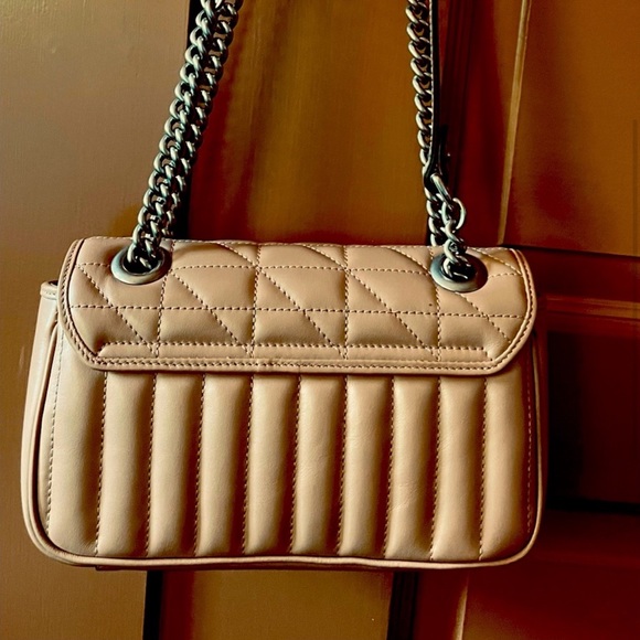 GUCCI 100% Authentic Marmont Beige Shoulder/Crossbody - Picture 2 of 3
